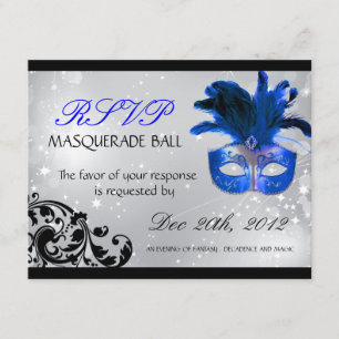 Masquerade RSVP Cards