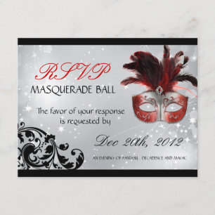 Masquerade RSVP Cards