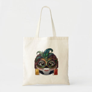 Masquerade Soccer Ball Tote Bag