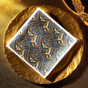 Masquerade Sweet 16 Beads Masks Blue ID1032 Napkin