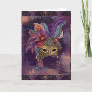 MASQUERADE VENICE  ART      CARD