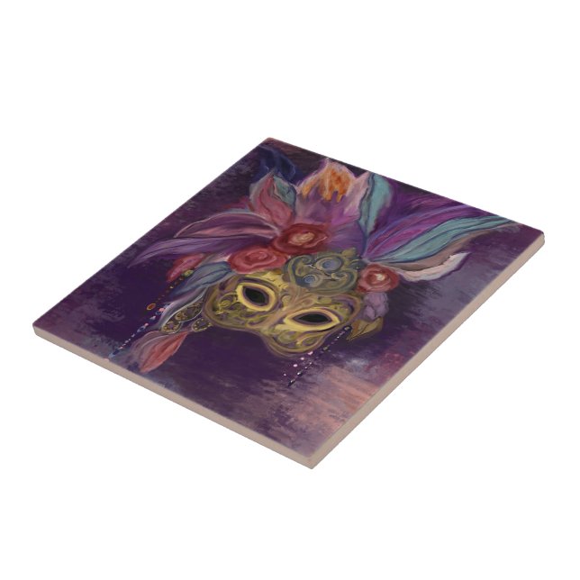 MASQUERADE VENICE  ART      CERAMIC TILE (Side)