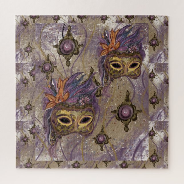 MASQUERADE VENICE  ART      JIGSAW PUZZLE (Vertical)