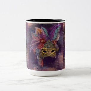 MASQUERADE VENICE ART Two-Tone COFFEE MUG