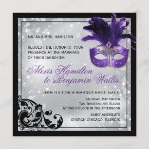 Masquerade Wedding Invitation