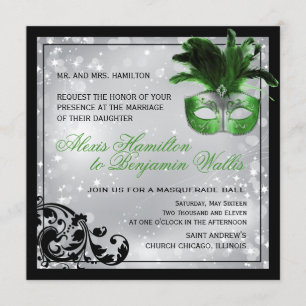 Masquerade Wedding Invitation