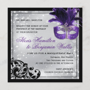 Masquerade Wedding Invitation