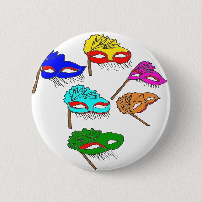 MASQUES1.png 6 Cm Round Badge (Front)