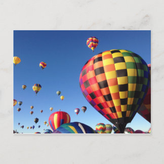 Mass Ascension Balloons Postcard