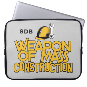 Mass Construction custom monogram laptop sleeves