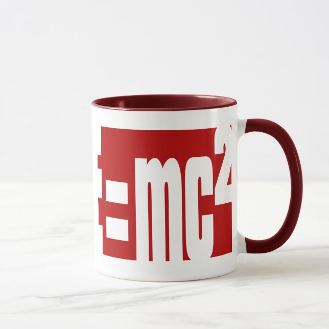 Mass–energy equivalence mug (Right)