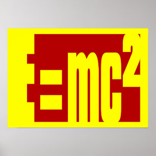 Mass–energy equivalence poster