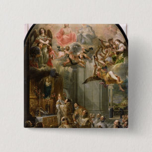 Mass for the Order of Trinitarians, 1666 15 Cm Square Badge