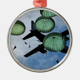 Mass Jump Mission, Parachutes, U.S. Army Metal Ornament