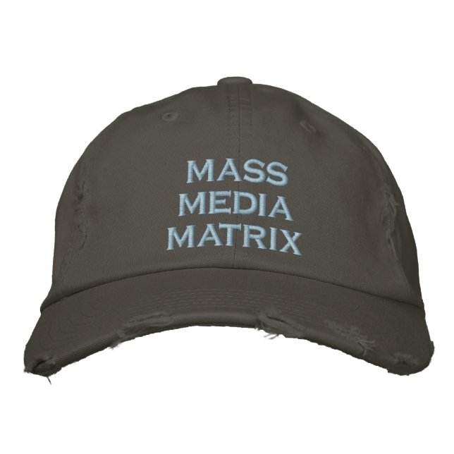 mass media matrix embroidered hat (Front)