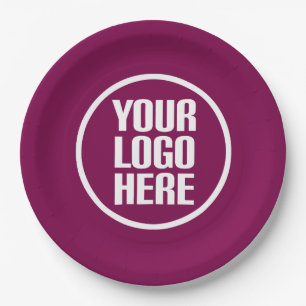 mass Promotional your logo here party supplies Paper Plate