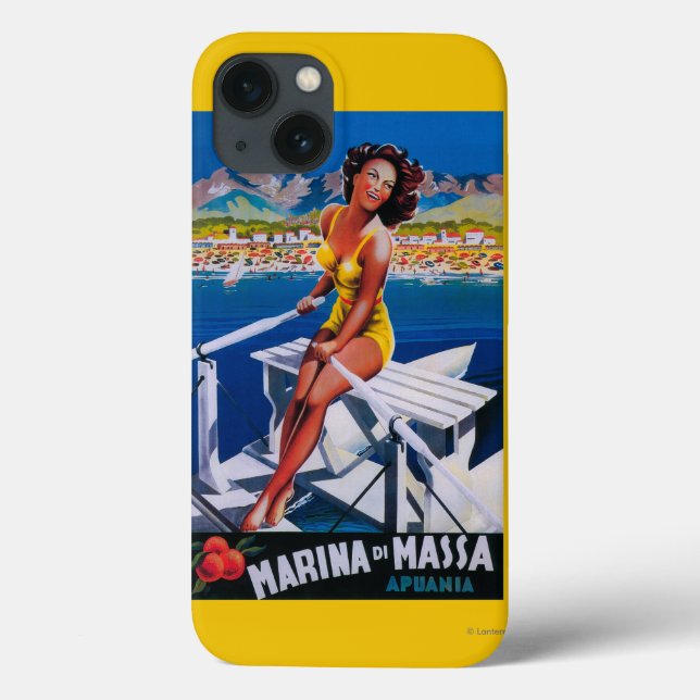 Massa Marina Travel Poster Case-Mate iPhone Case (Back)