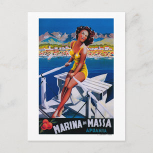 Massa Marina Travel Poster Postcard
