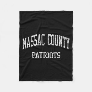 Massac county high school hs metropolis il vintage fleece blanket