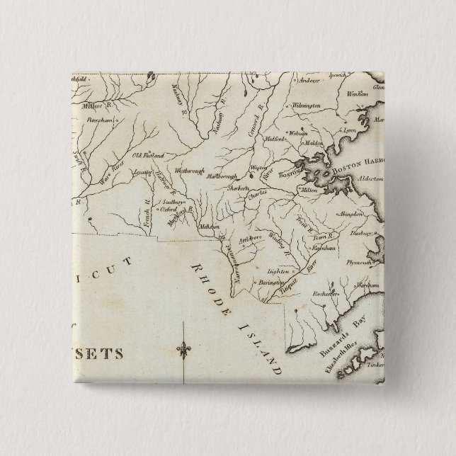 Massachusetts 2 15 cm square badge (Front)