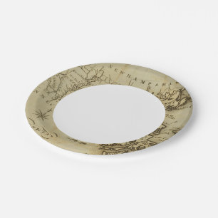 Massachusetts 3 paper plate