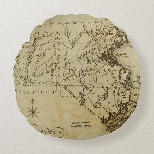 Massachusetts 3 round cushion (Front)