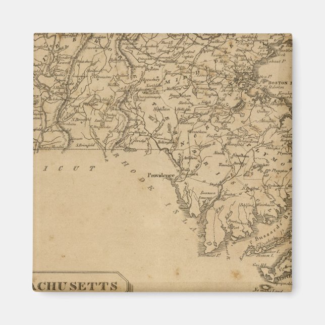 Massachusetts 5 magnet (Front)