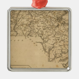 Massachusetts 5 metal ornament