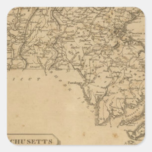Massachusetts 5 square sticker