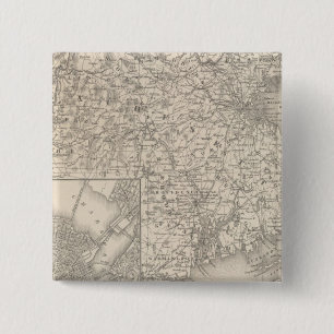 Massachusetts and Rhode Island 15 Cm Square Badge