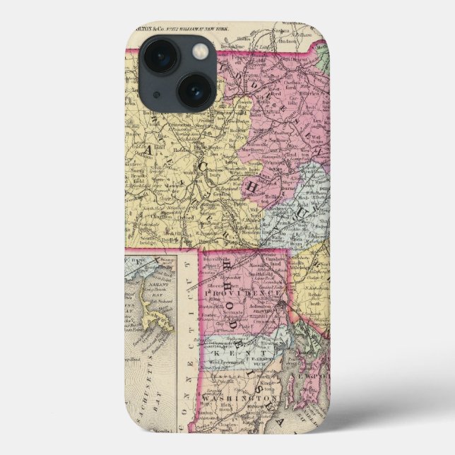 Massachusetts And Rhode Island 2 Case-Mate iPhone Case (Back)