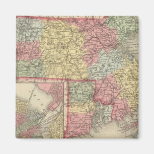 Massachusetts and Rhode Island 2 Magnet