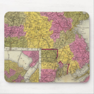 Massachusetts And Rhode Island 2 Mouse Pad