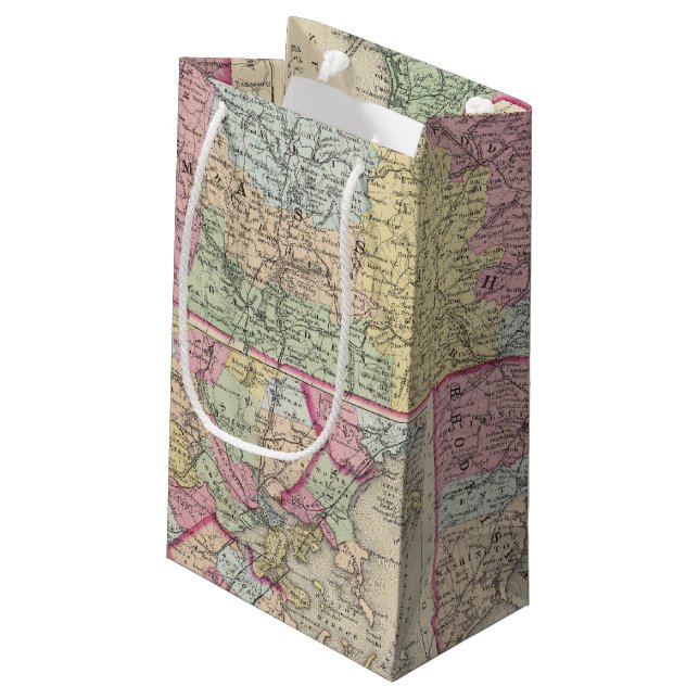 Massachusetts And Rhode Island 2 Small Gift Bag (Back Angled)