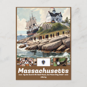 Massachusetts Artistry & History Postcard