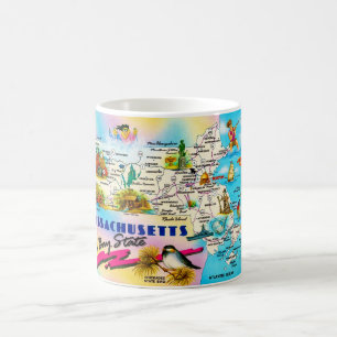 Massachusetts Bay State Map Mug