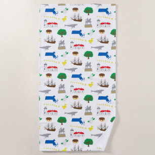 Massachusetts Beach Towel