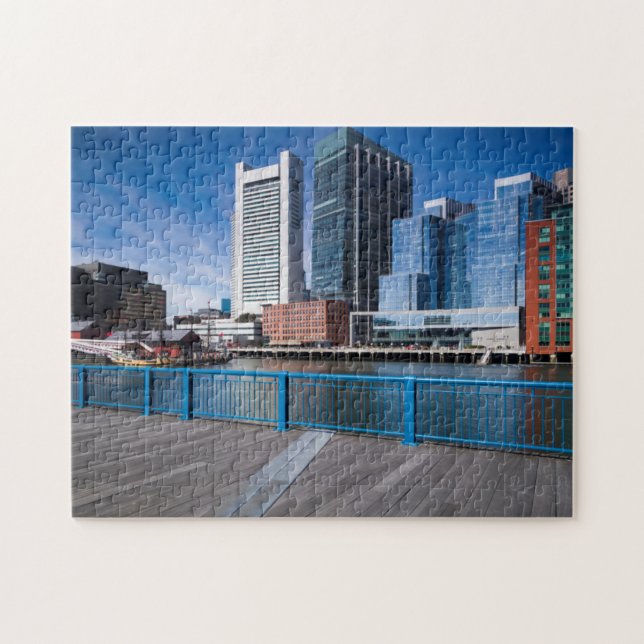 Massachusetts, Boston, Federal Reserve Bank Jigsaw Puzzle (Horizontal)