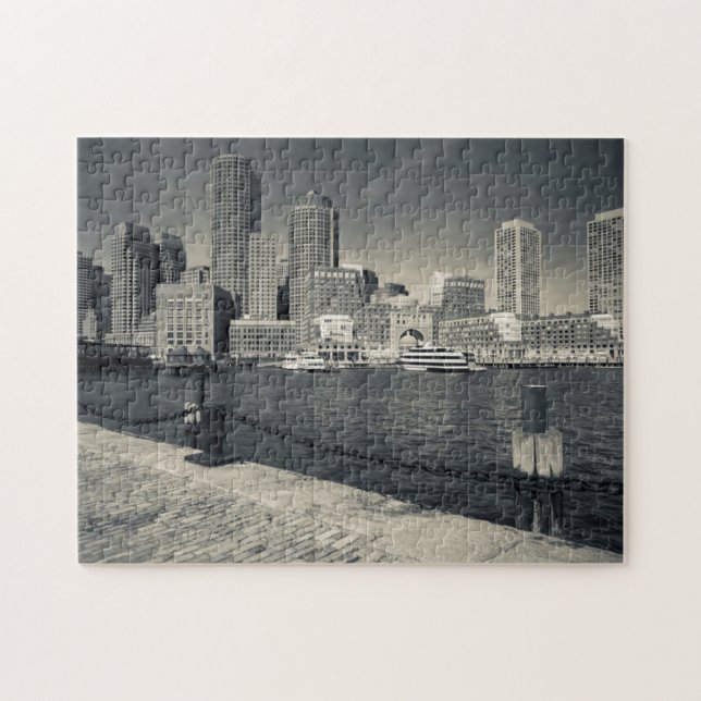 Massachusetts, Boston, Rowe's Wharf buildings Jigsaw Puzzle (Horizontal)