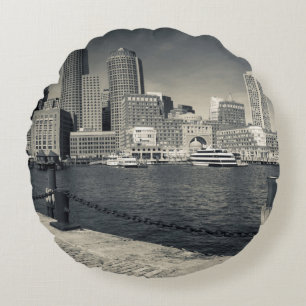 Massachusetts, Boston, Rowe's Wharf buildings Round Cushion