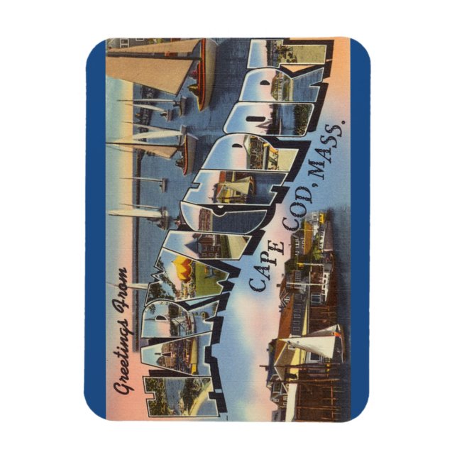 Massachusetts, Cape Cod, Harwichport Magnet (Vertical)