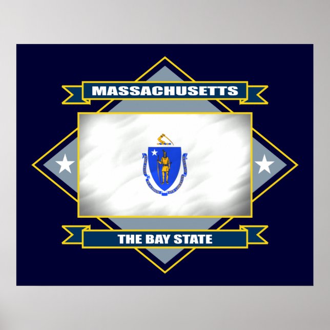 Massachusetts Diamond Poster (Front)