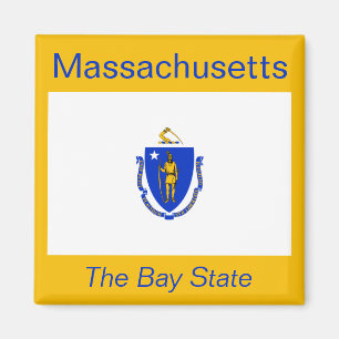 Massachusetts Flag Magnet