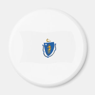 Massachusetts Flag Magnet