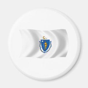 Massachusetts Flag Magnet