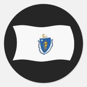 Massachusetts Flag Sticker