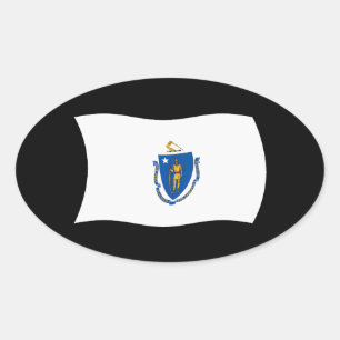 Massachusetts Flag Sticker