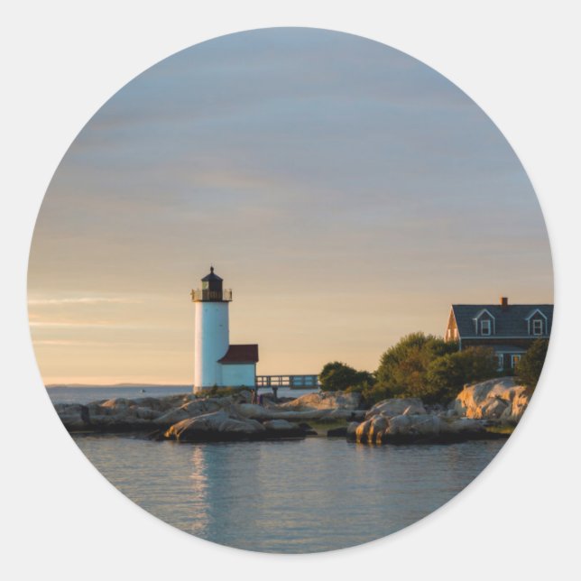 Massachusetts, Gloucester, Annisquam, Annisquam Classic Round Sticker (Front)