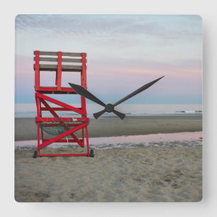 Massachusetts, Gloucester, Good Harbour Beach Square Wall Clock