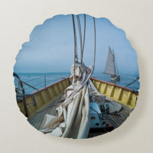 Massachusetts, Gloucester, Schooner Festival 3 Round Cushion